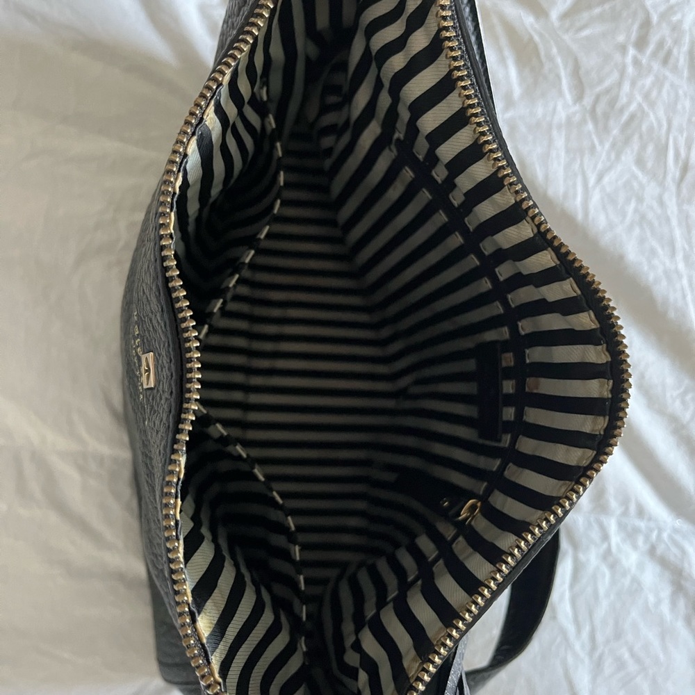 Kate Spade black leather handbag